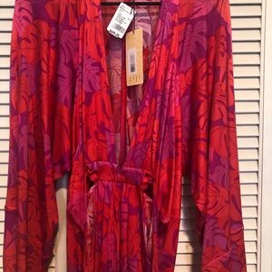 Issa London floral kimono dress